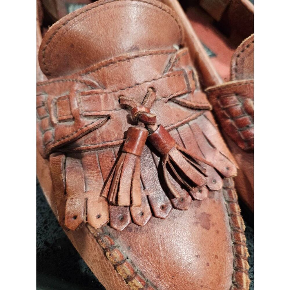 The Leather Collection Mens Oxford Loafers Mens Size 12 - Picture 9 of 10